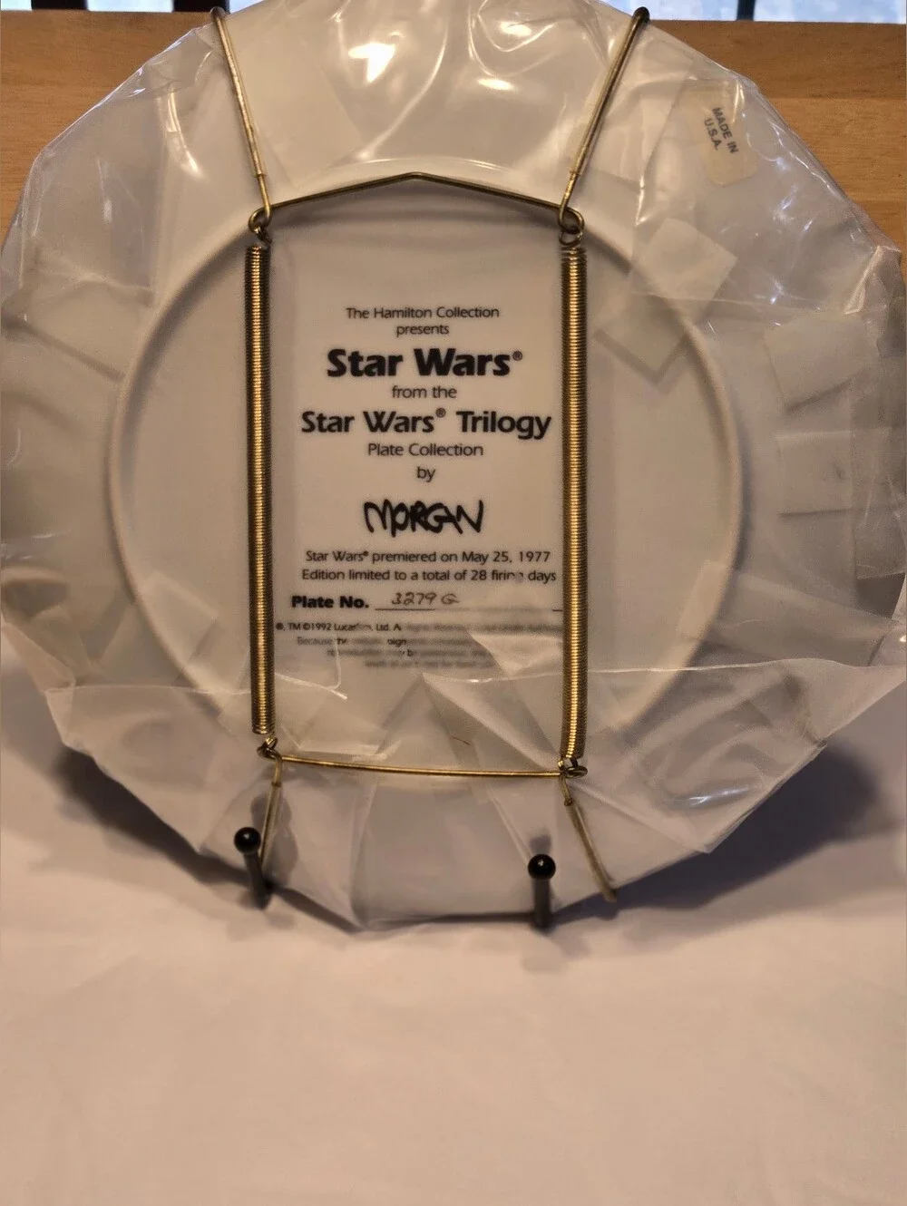 Hamilton Collection - Vintage Star Wars Decorative Collector Plate